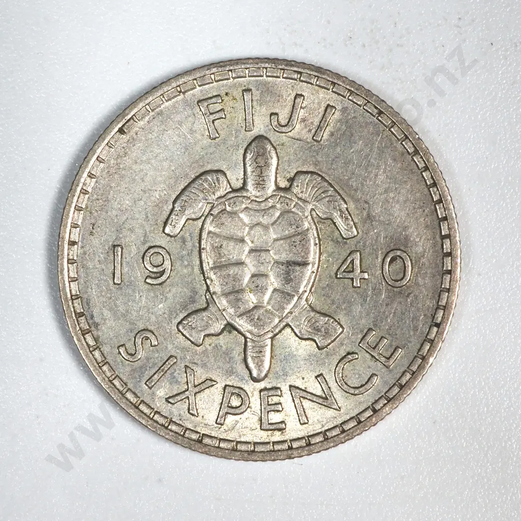 1940 Fiji Sixpence - Good Example  Image 1++