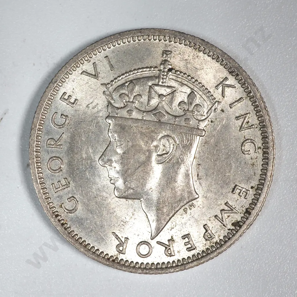 1941 Fiji Shilling - High Grade Coin w Some Original Lustre  Image 1++