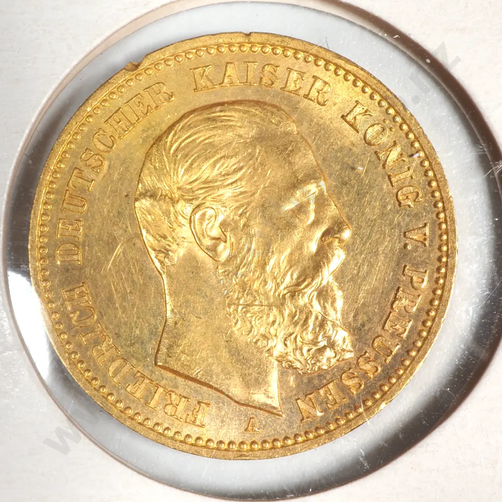 1888a Prussia 10 Mark Gold Coin  Image 1++