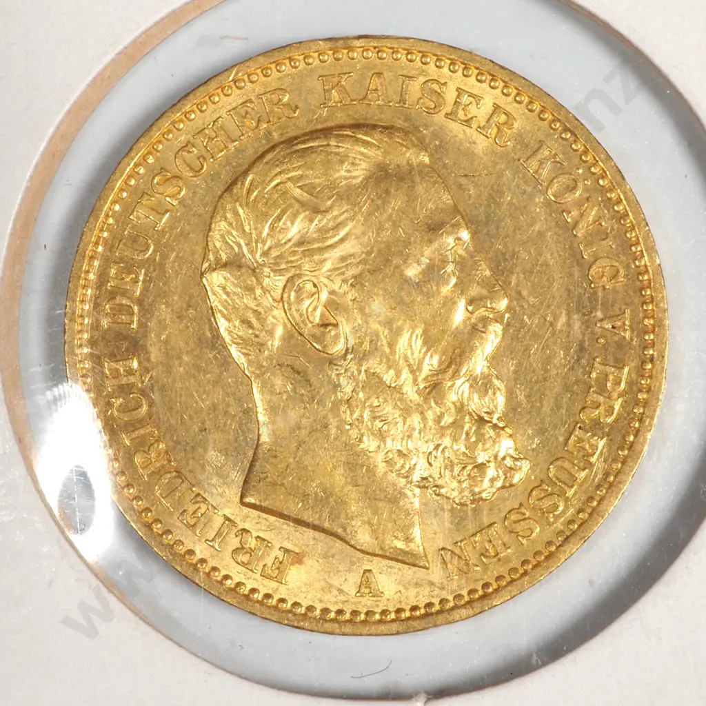 1888a Prussia 20 Mark Gold Coin  Image 1++