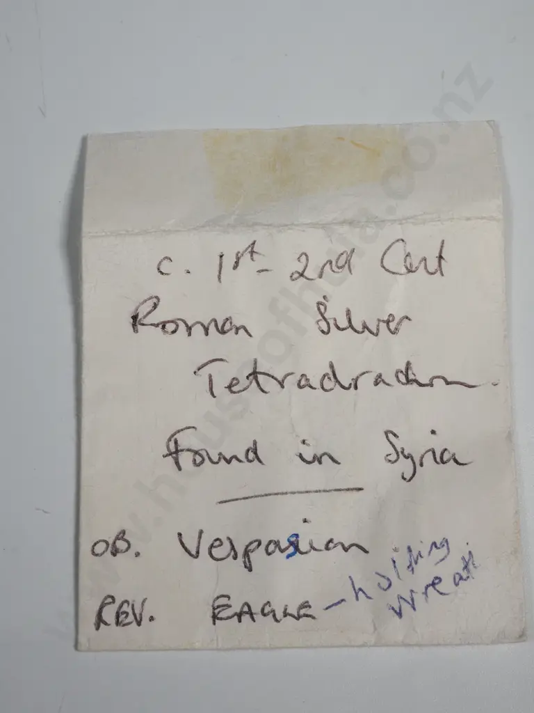 Ancient Roman 1st / 2nd Century Vespasian Tetradrachum - Found in Syria  Image 1++