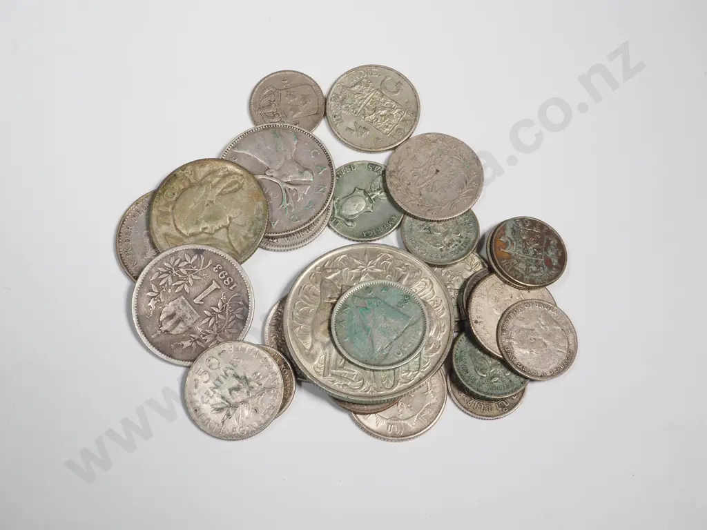 76.7 Grams of International Silver Coinage  Image 1++