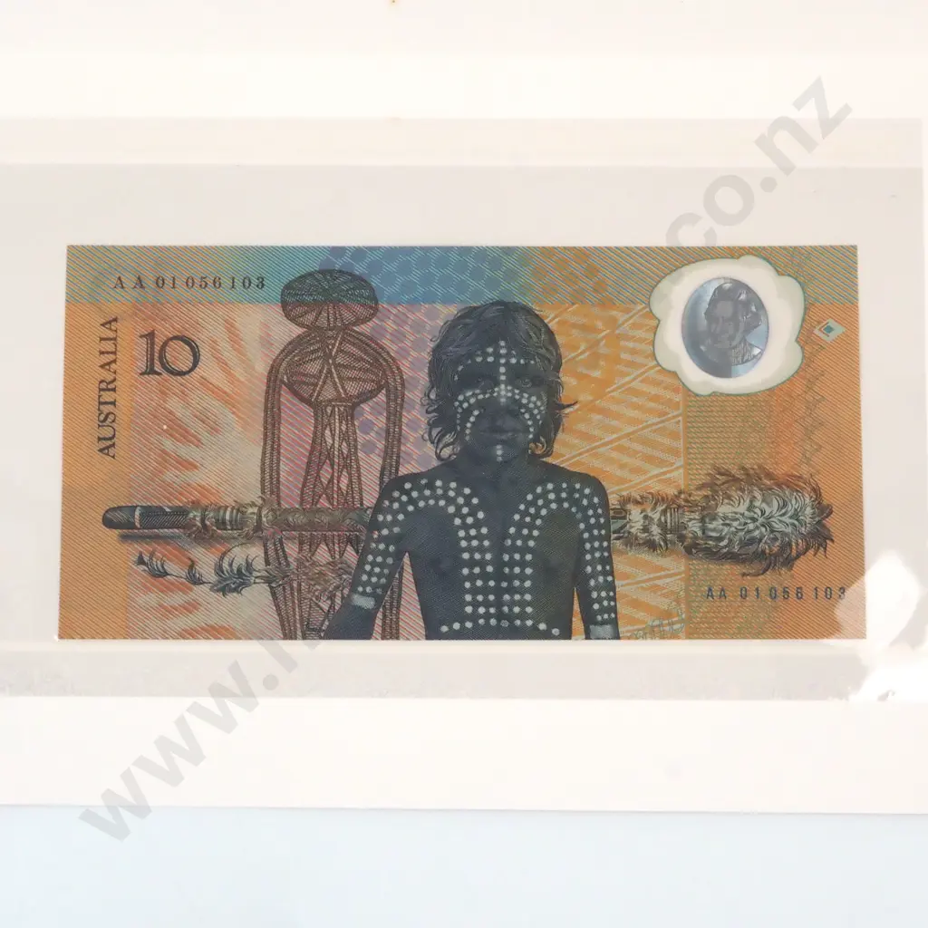 Australia Commemorative $10 Polymer Banknote in Presentation Card  Image 1++