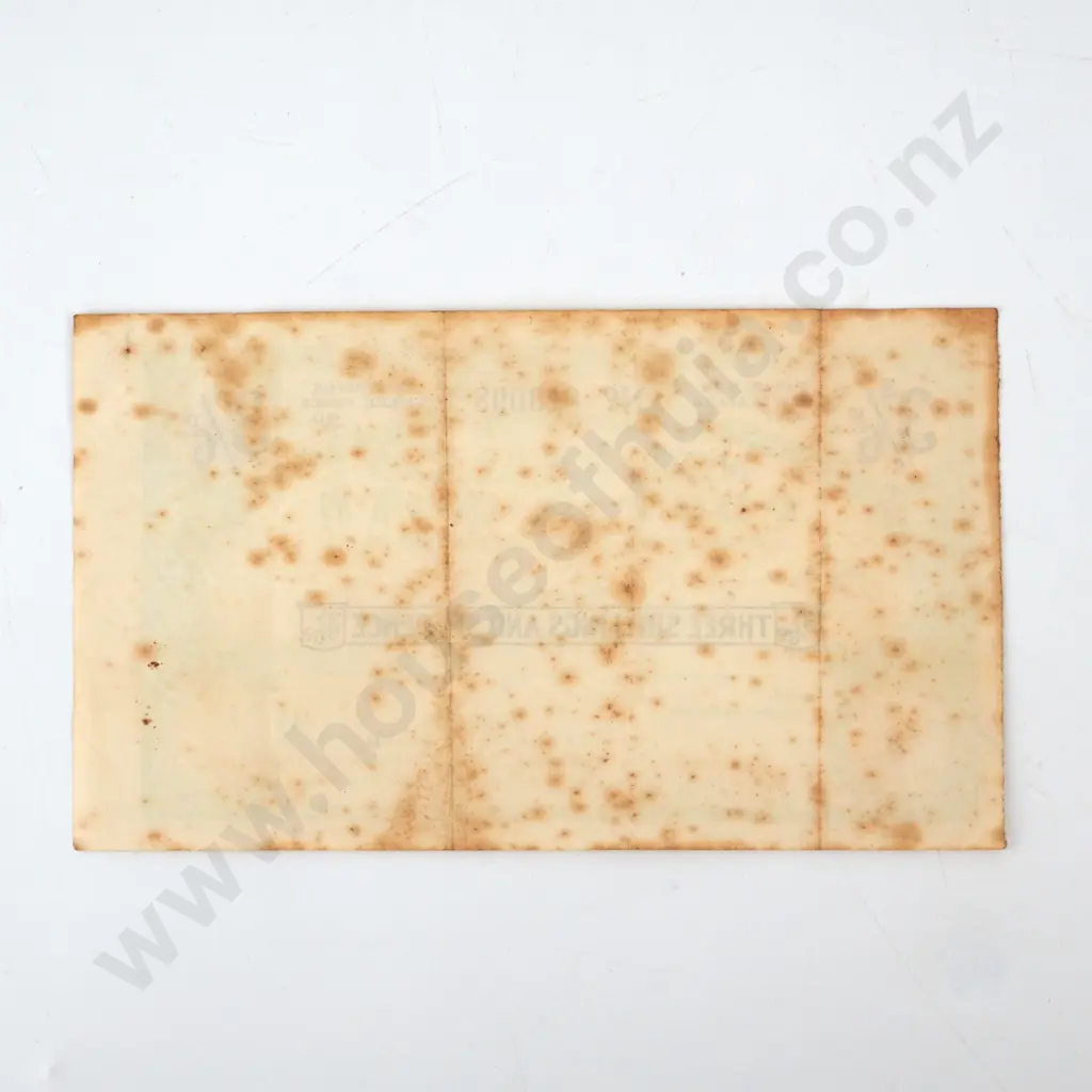 New Zealand Postal Note - 3 Shillings  6 Pence Image 1++