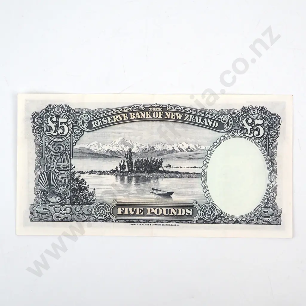 New Zealand Five Pound Fleming Banknote  Image 1++