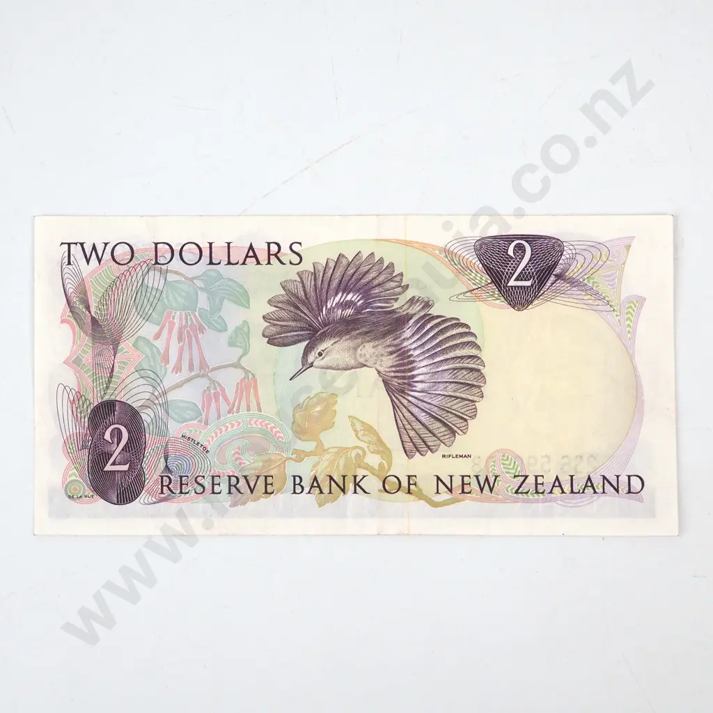 New Zealand Brash Two Dollar Hardie Banknote AUNC Image 1++