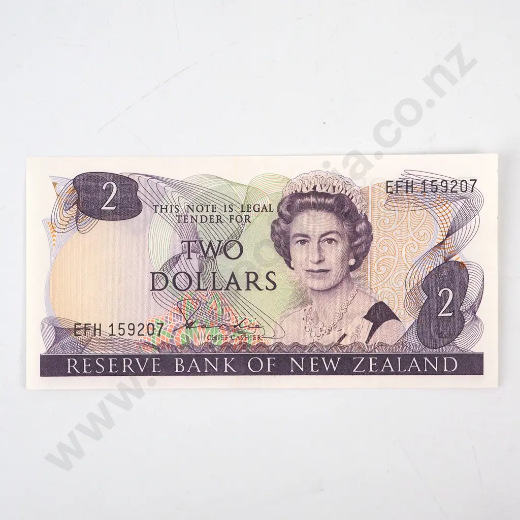 New Zealand Brash Two Dollar Hardie Banknote AUNC Image 1++