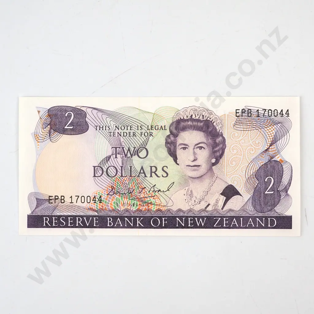 New Zealand Brash Two Dollar Brash Banknote AUNC Image 1++