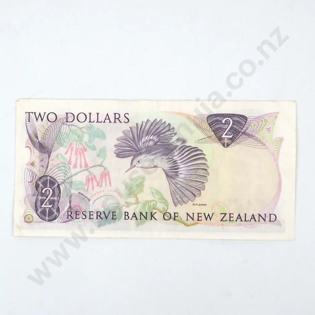 New Zealand Two Dollar Brash Banknote Second to Last Prefix EPM Image 1++