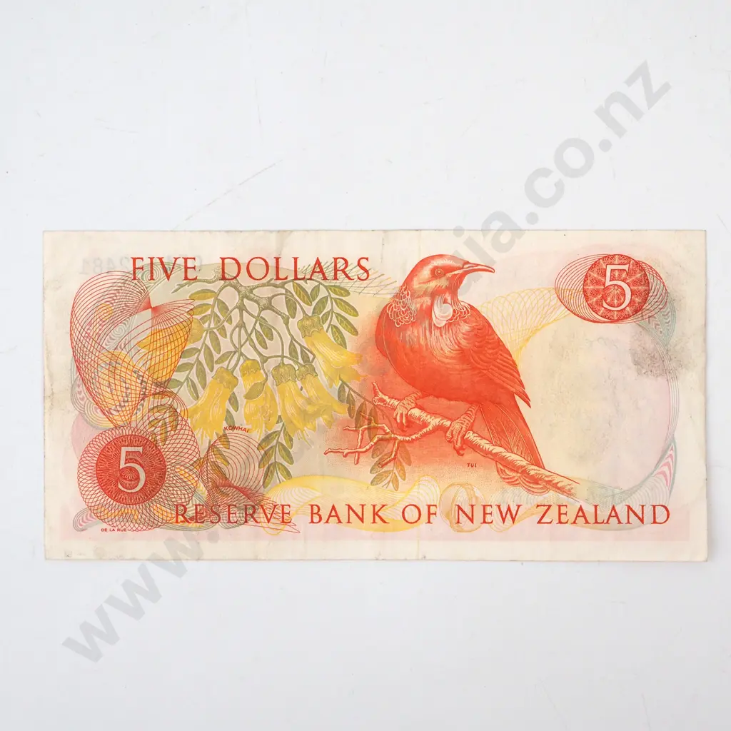 New Zealand Five Dollar Wilks Banknote Image 1++
