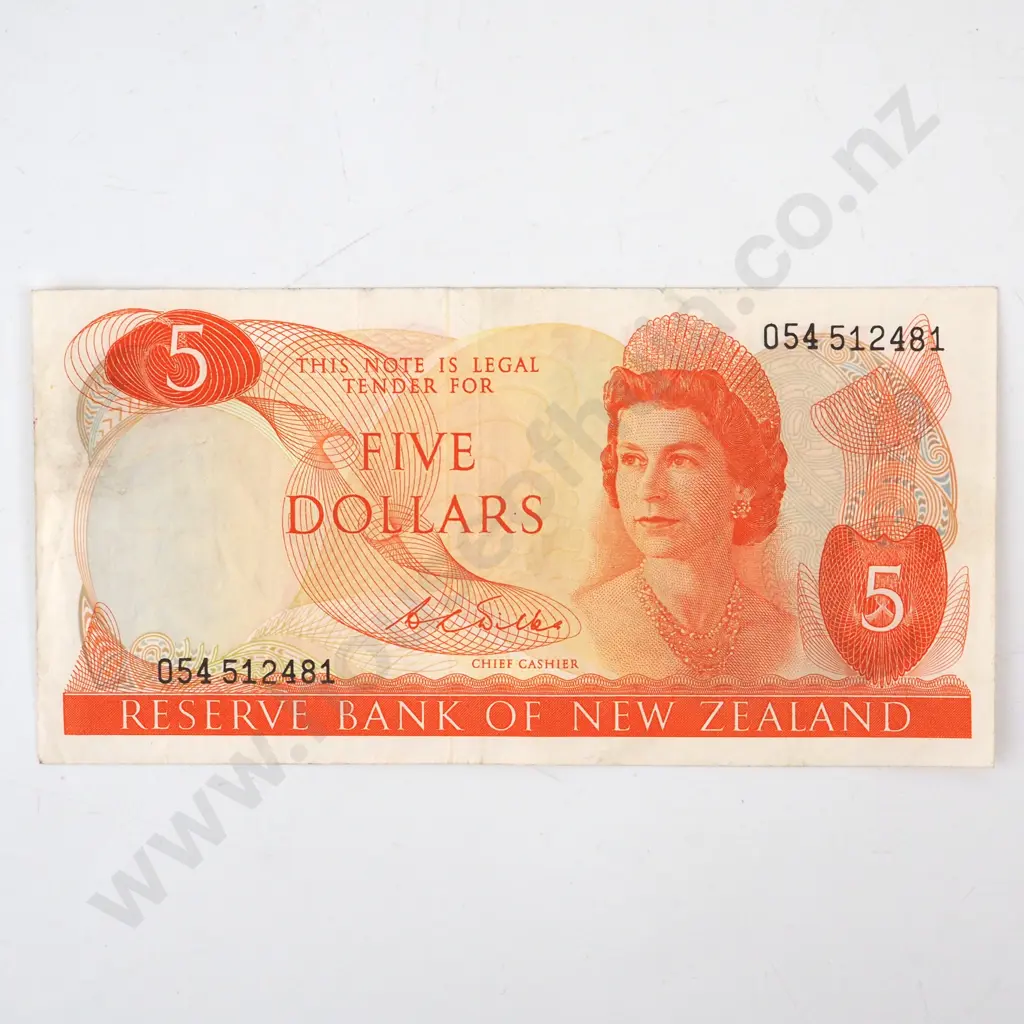 New Zealand Five Dollar Wilks Banknote Image 1++