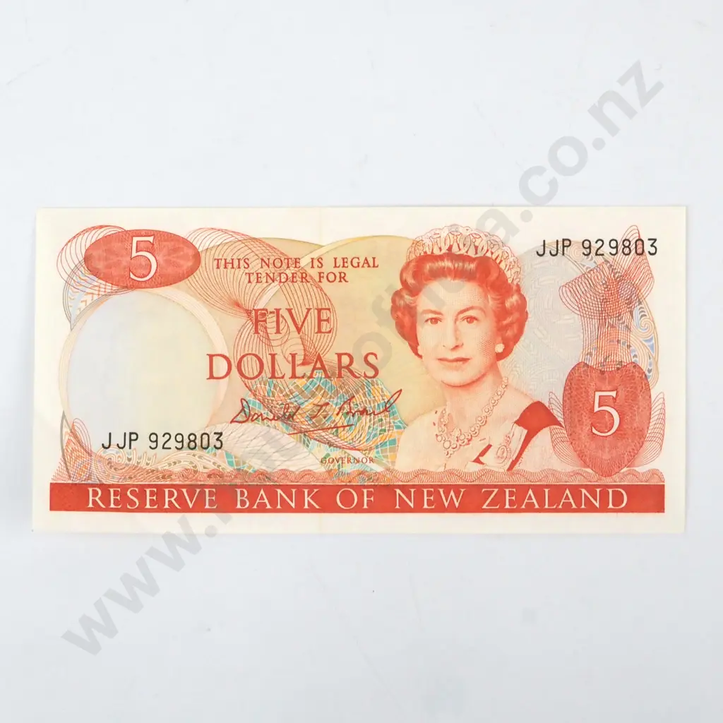 New Zealand Five Dollar Brash Banknotes UNC - Last Prefix  Image 1++
