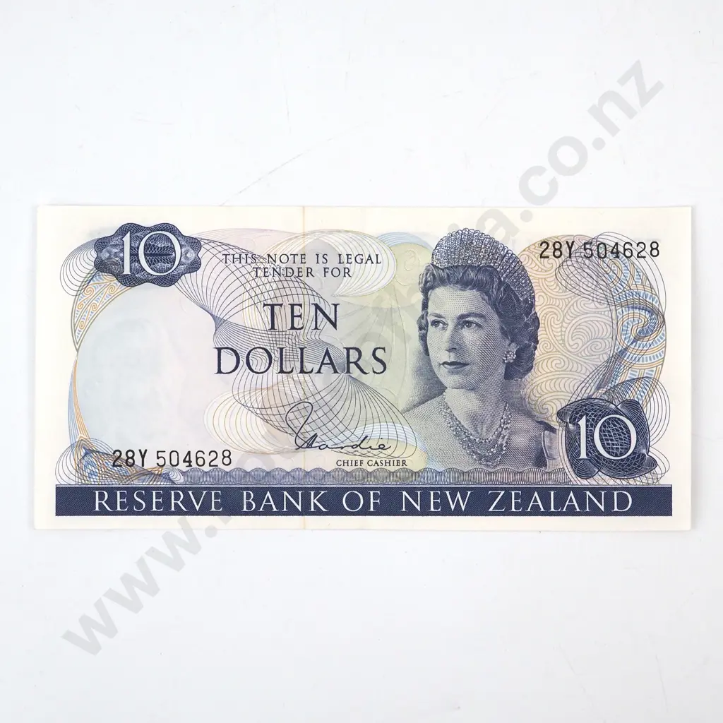 New Zealand Ten Dollar Hardie Banknote AUNC Image 1++