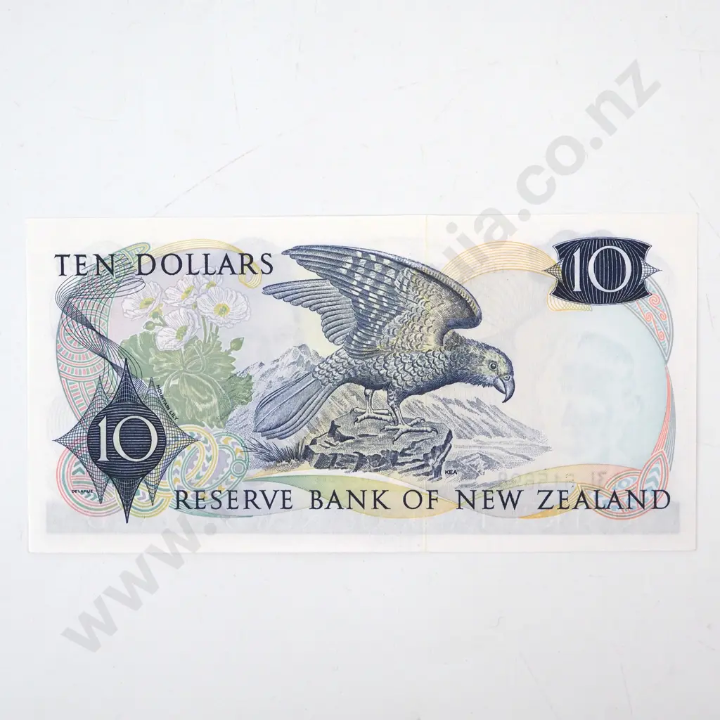New Zealand Ten Dollar Wilks Banknote Image 1++
