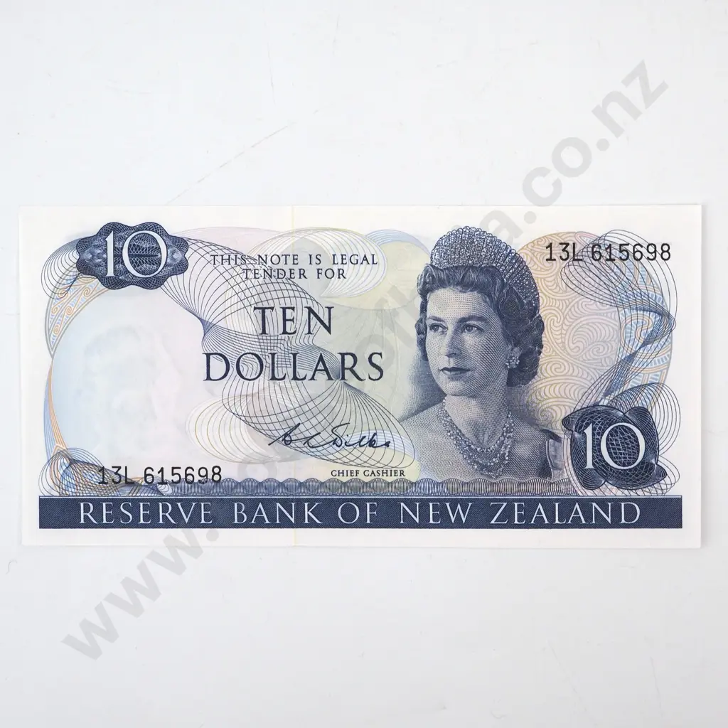 New Zealand Ten Dollar Wilks Banknote Image 1++
