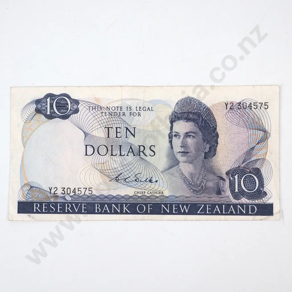 New Zealand Ten Dollar Wilks Banknote  Image 1++