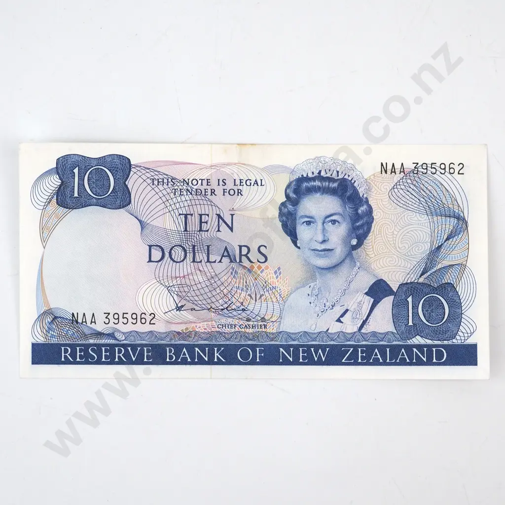 New Zealand Ten Dollar Hardie Banknote AUNC Image 1++