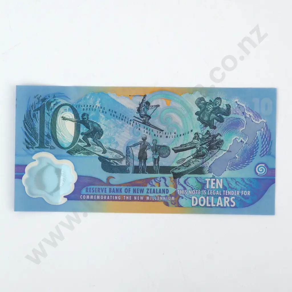 New Zealand Ten Dollar Millennium Banknote - EF  Image 1++