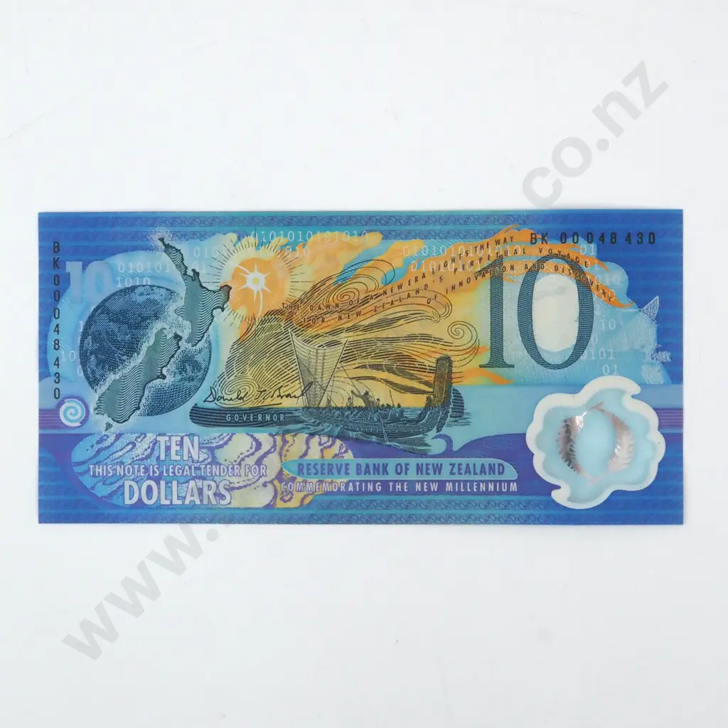New Zealand Ten Dollar Millennium Banknote - EF  Image 1++