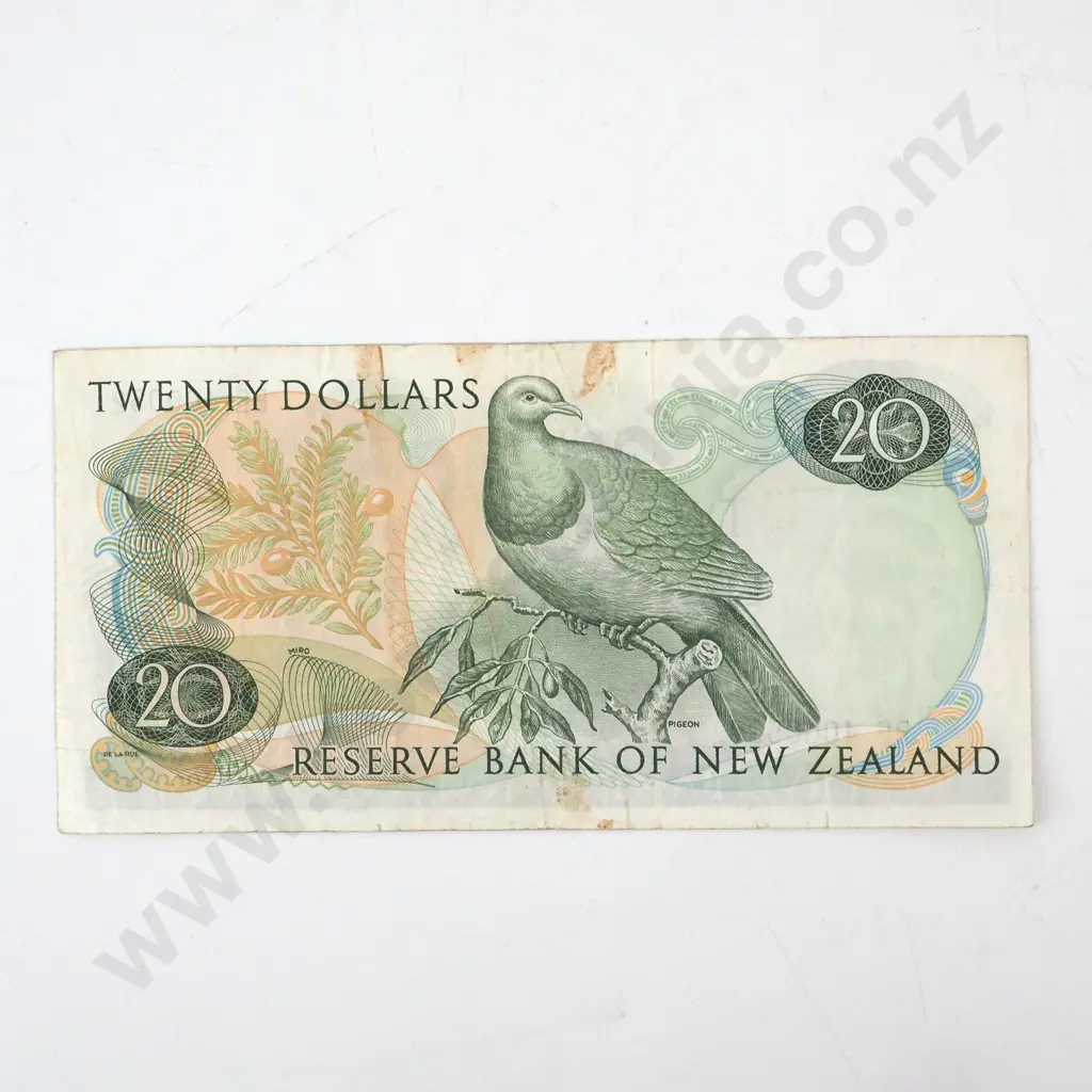 New Zealand Twenty Dollar Wilks Banknote Image 1++