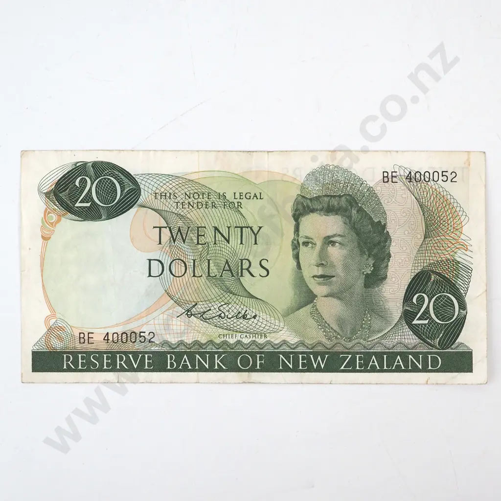 New Zealand Twenty Dollar Wilks Banknote Image 1++
