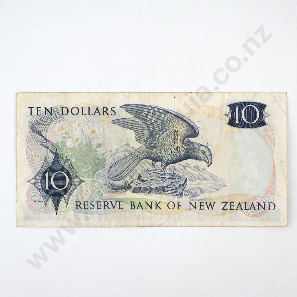 New Zealand Ten Dollar Wilks Star Banknote  Image 1++