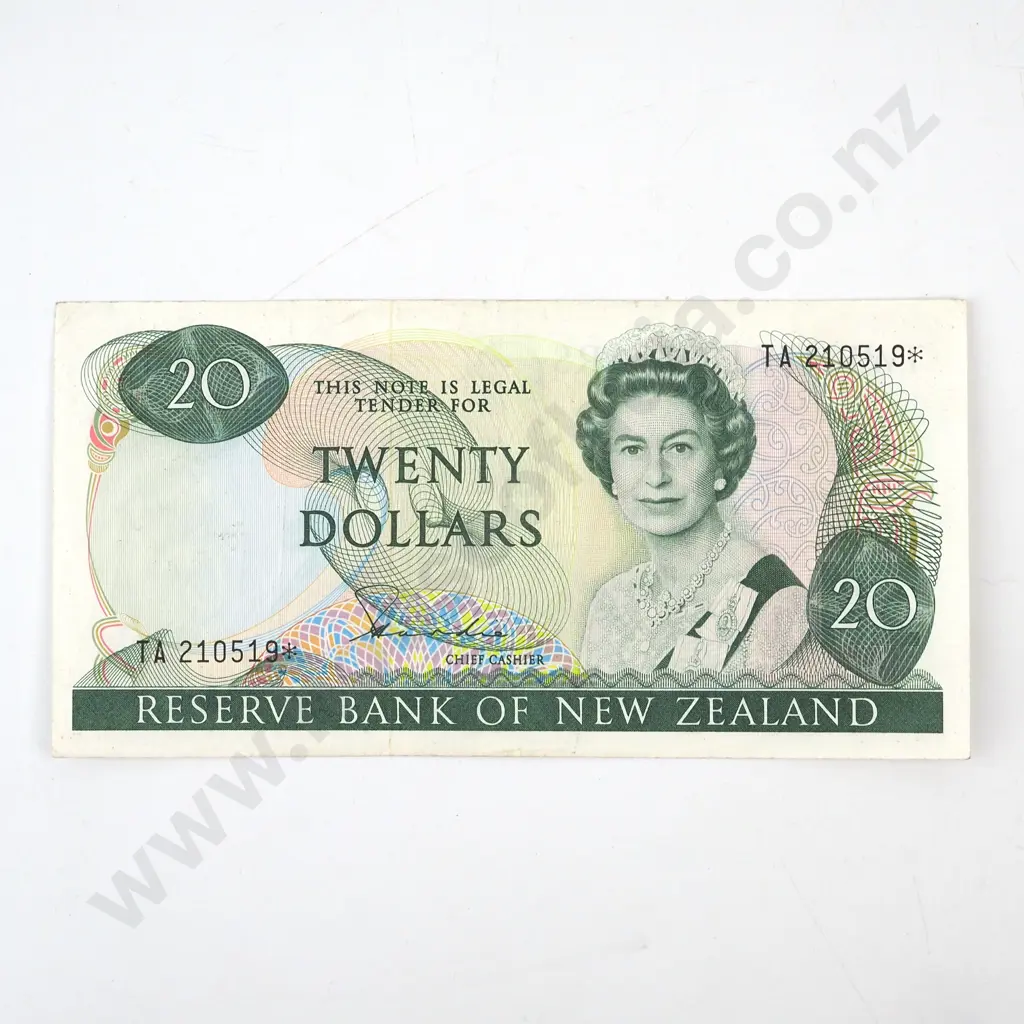 New Zealand Twenty Dollar Hardie Star Banknote  Image 1++