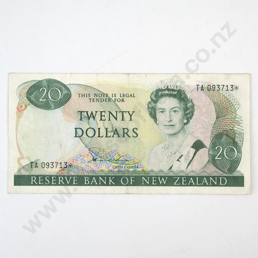 New Zealand Twenty Dollar Hardie Star Banknote  Image 1++