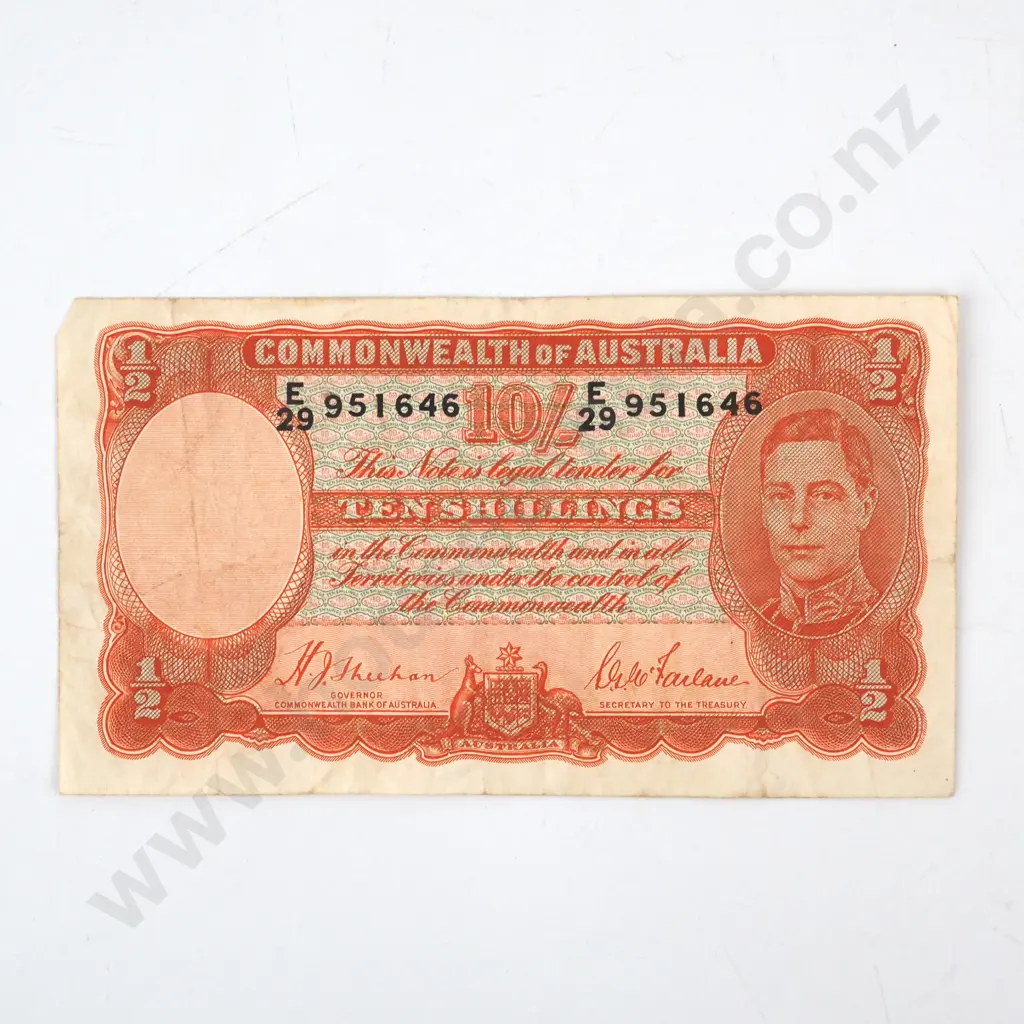 Australia 10 Shilling Banknote  Image 1++