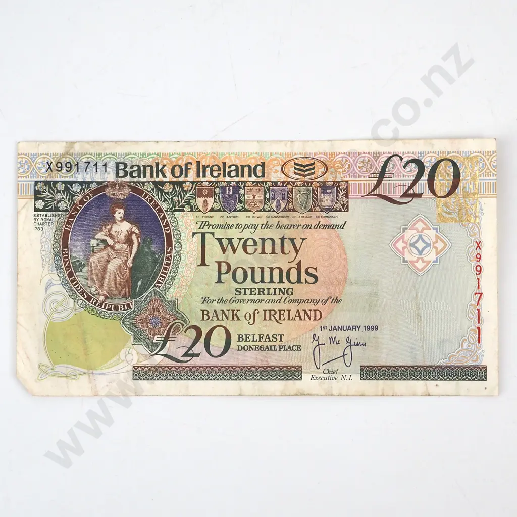 Bank of Ireland Twenty Pound Banknote  Image 1++