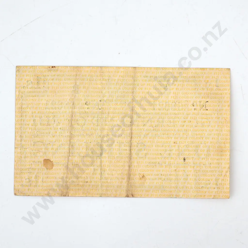 1942 Fiji One Shilling Banknote  Image 1++