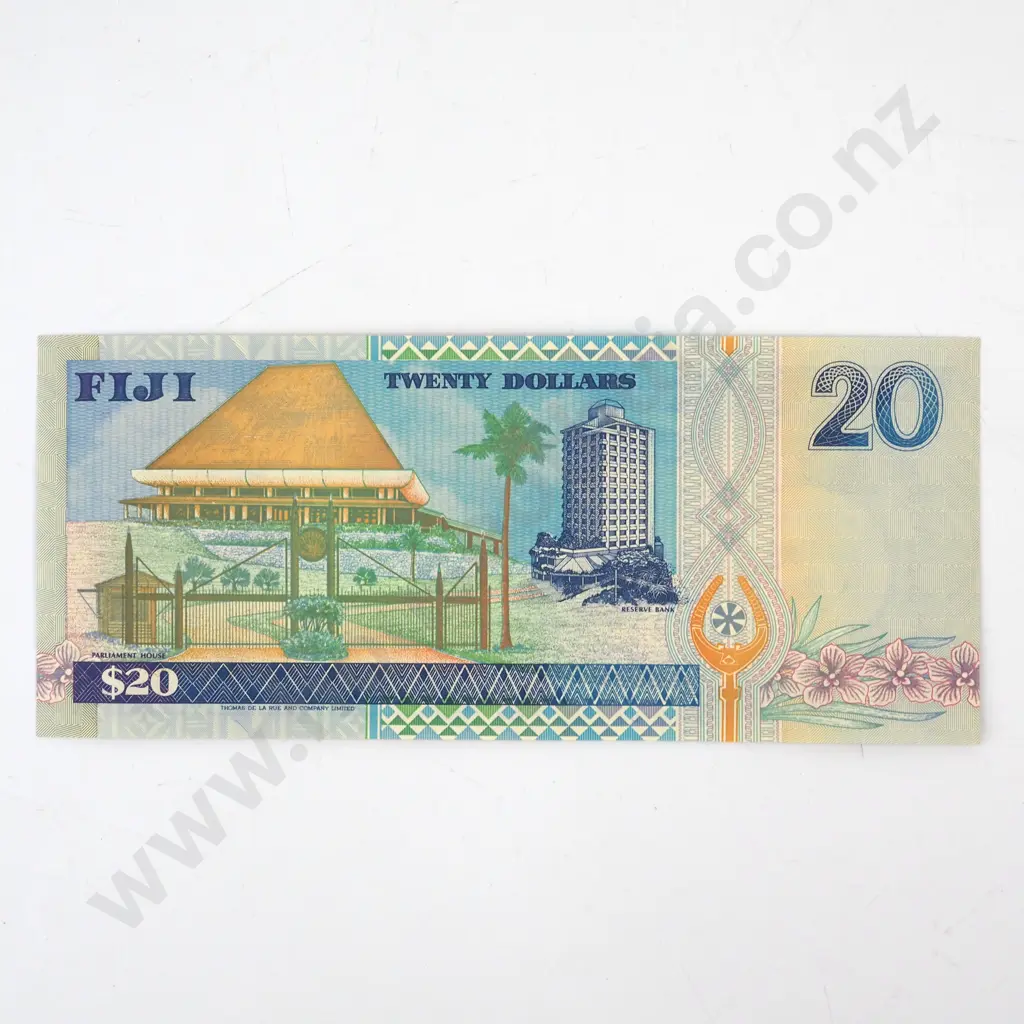 Fiji Twenty Dollar Banknote AUNC  Image 1++