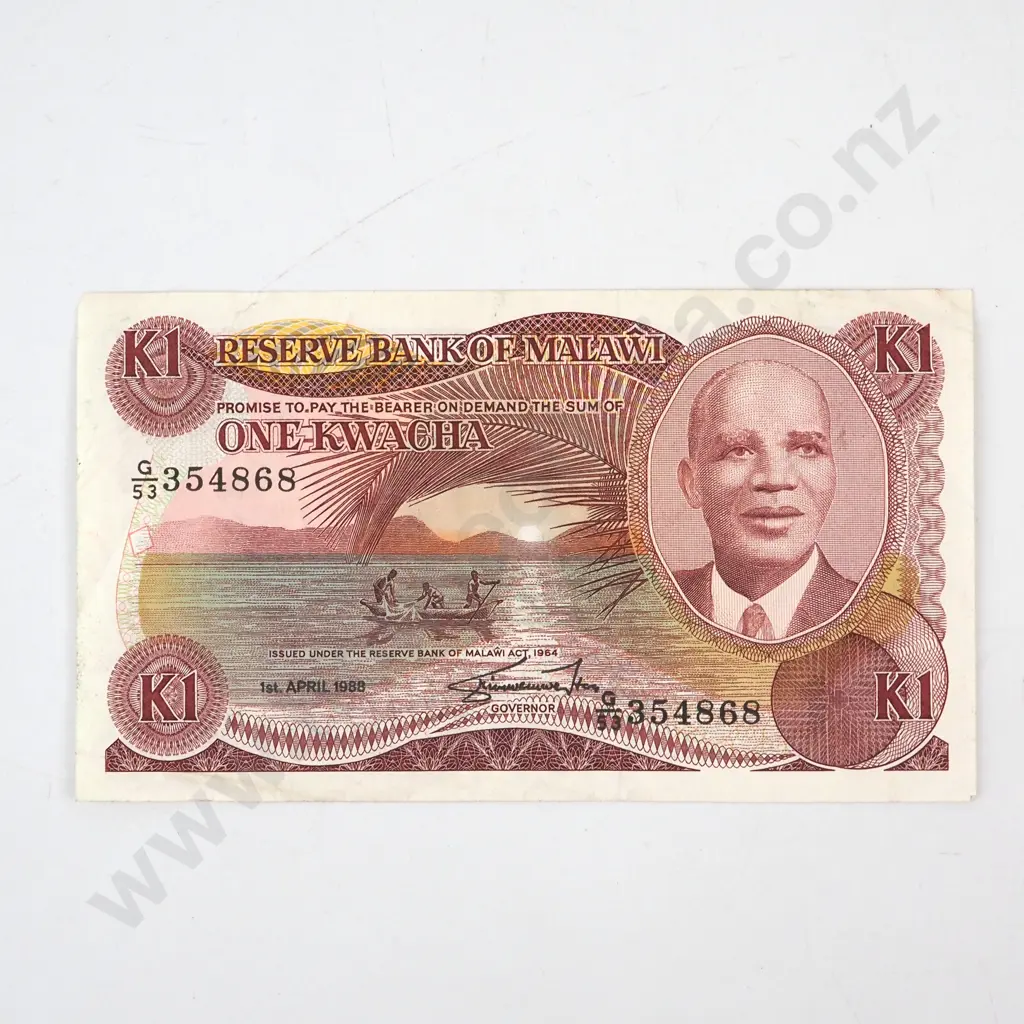 Republic of Malawi One Kwacha  Image 1++