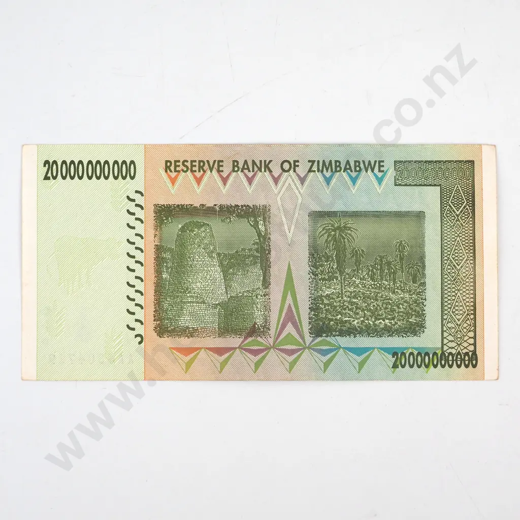 Zimbabwe Twenty Billion Dollar Banknote  Image 1++