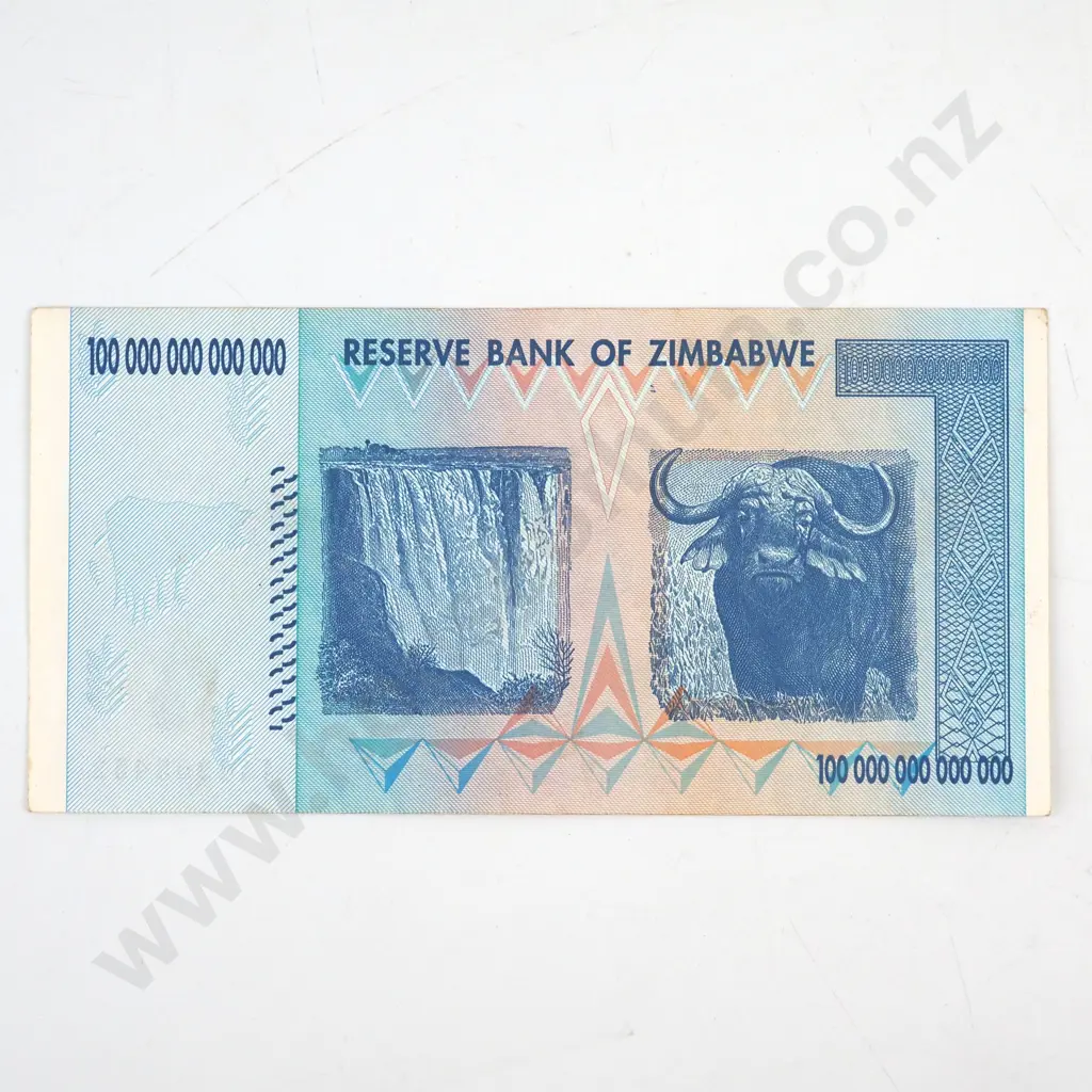 Zimbabwe One Hundred Trillion Dollar Banknote  Image 1++