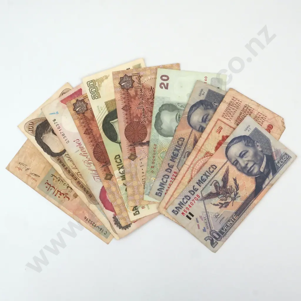 Assorted Lot of International Banknotes  Image 1++