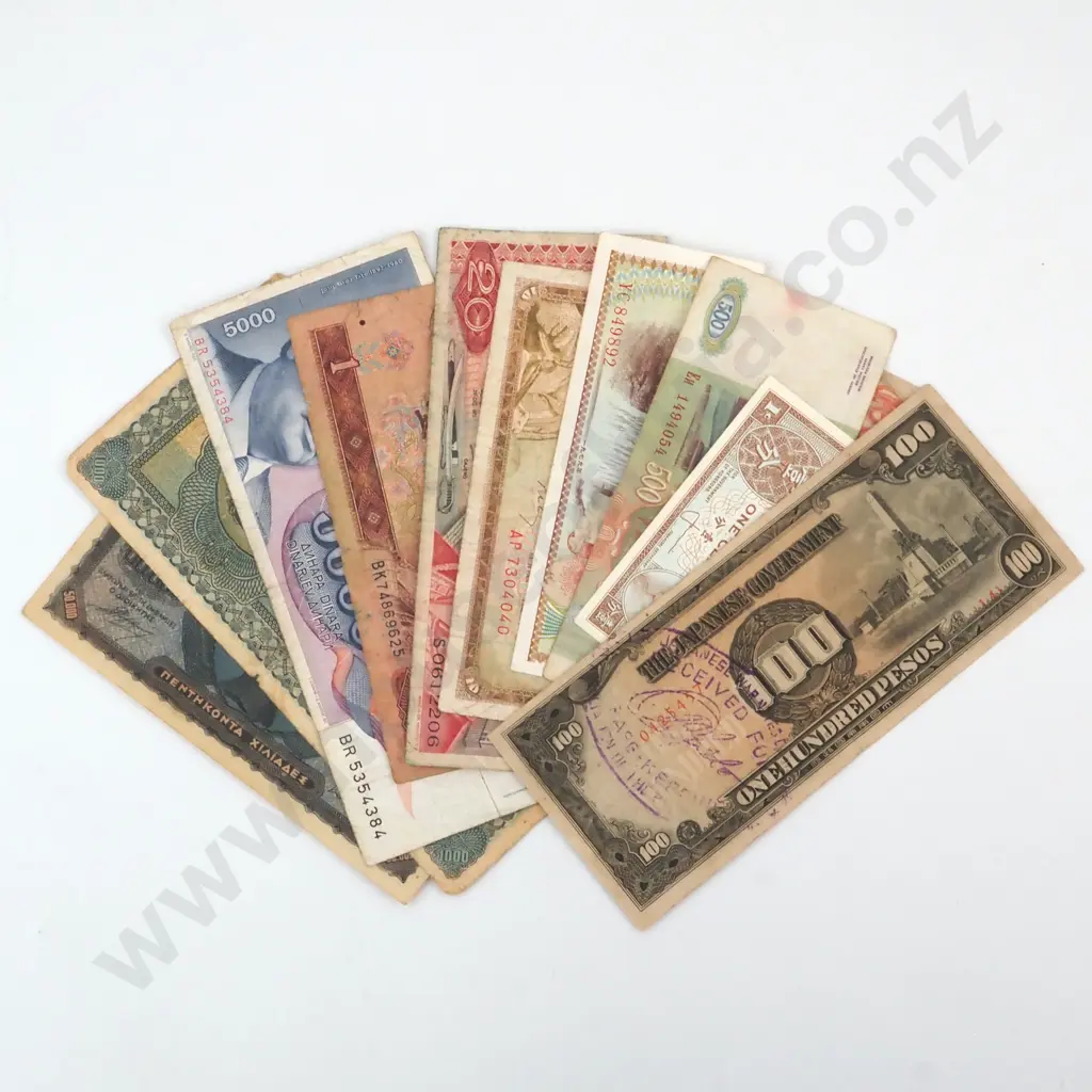 Assorted Lot of International Banknotes  Image 1++