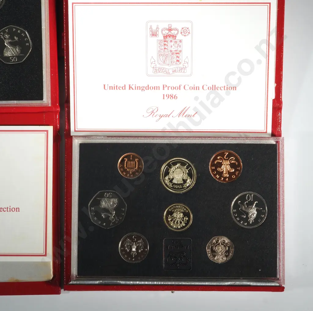 Four 1986 United Kingdom Proof Sets  Image 1++