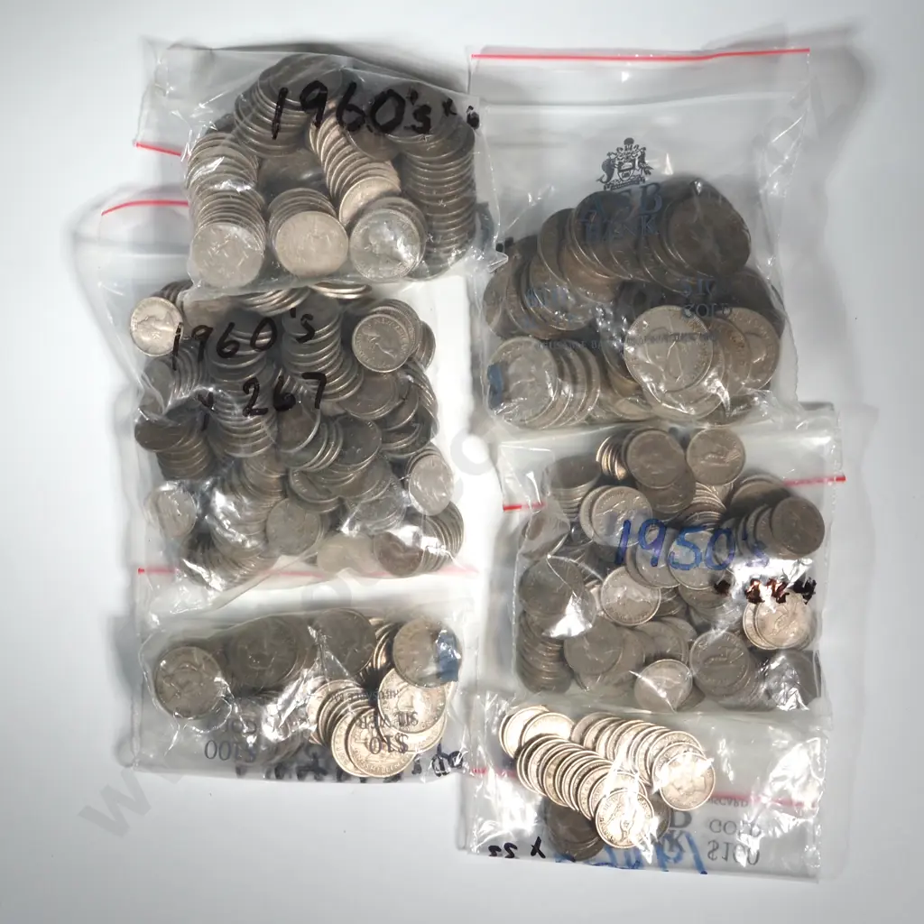 2.3 KG of Assorted New Zealand Post 1947 Coinage  Image 1++