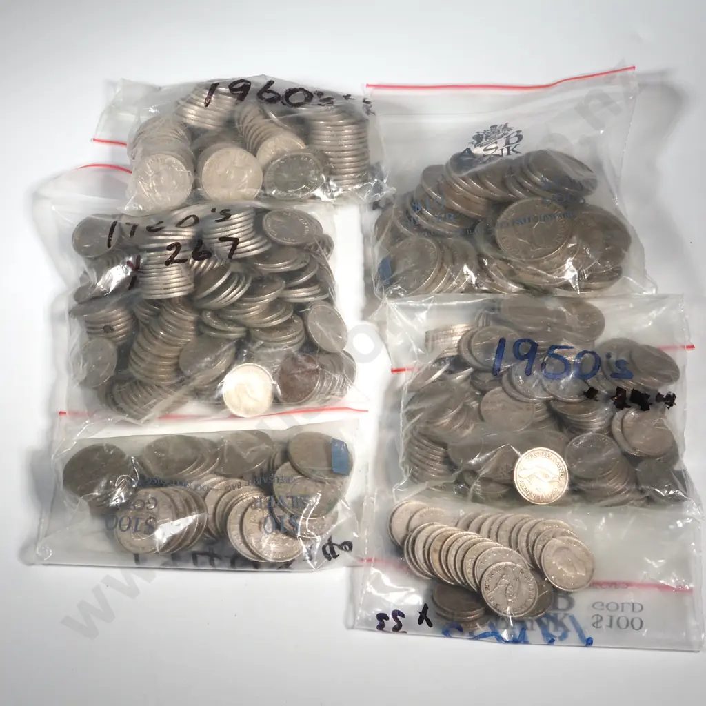 2.3 KG of Assorted New Zealand Post 1947 Coinage  Image 1++