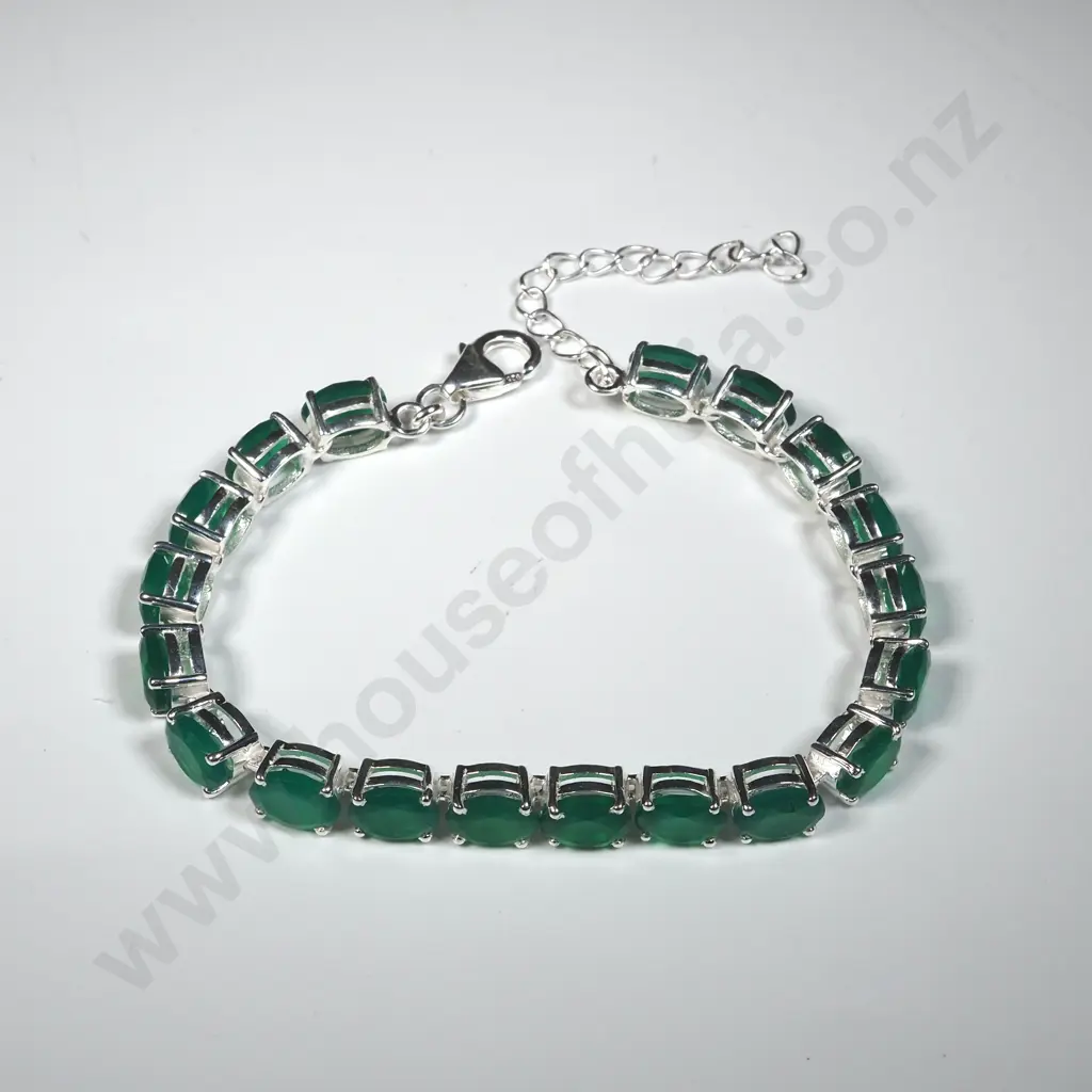 Sterling Silver Chrome Dipside Bracelet. Image 1++
