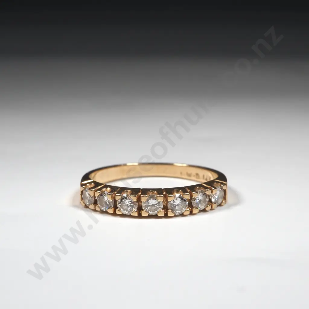 14ct Gold Diamond Band Image 1++