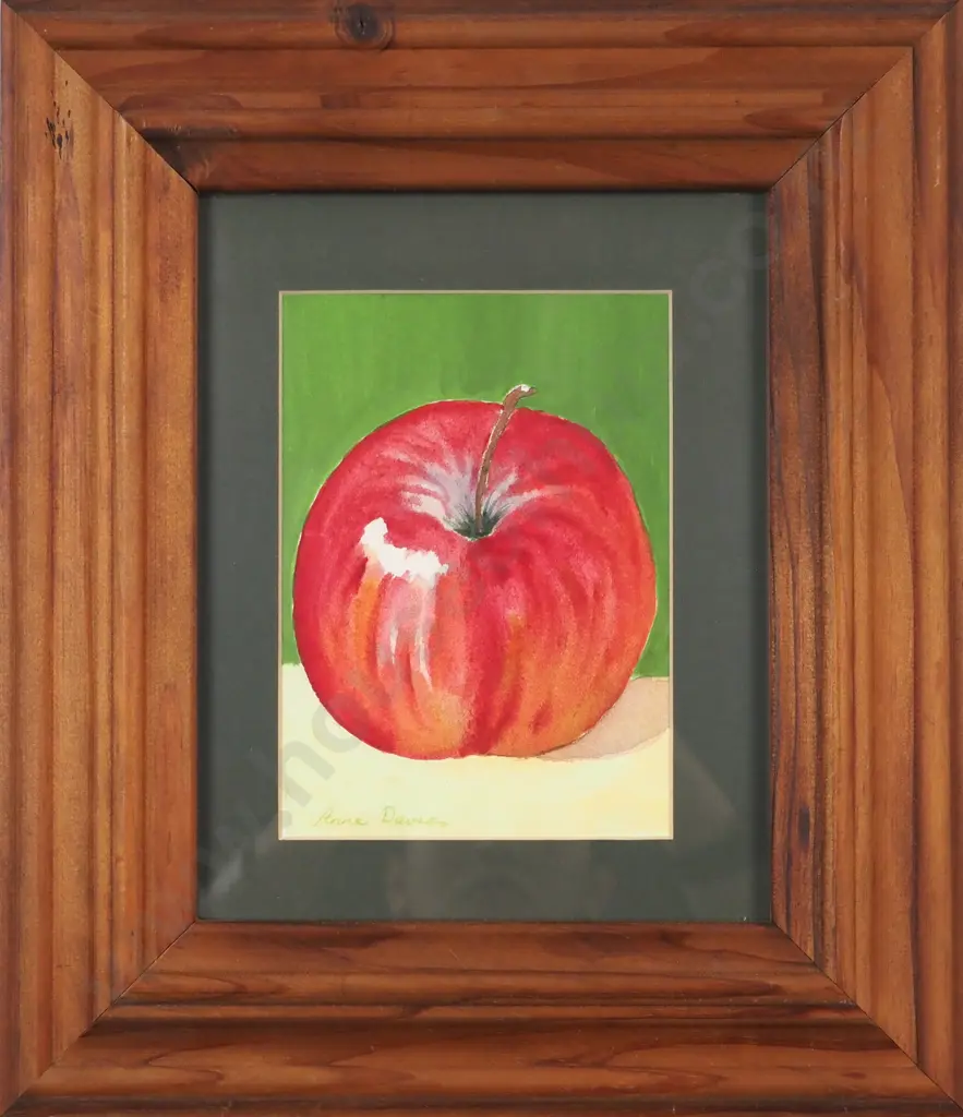 Anne  Davies. Still Life - Apple. Watercolour. Image 1++