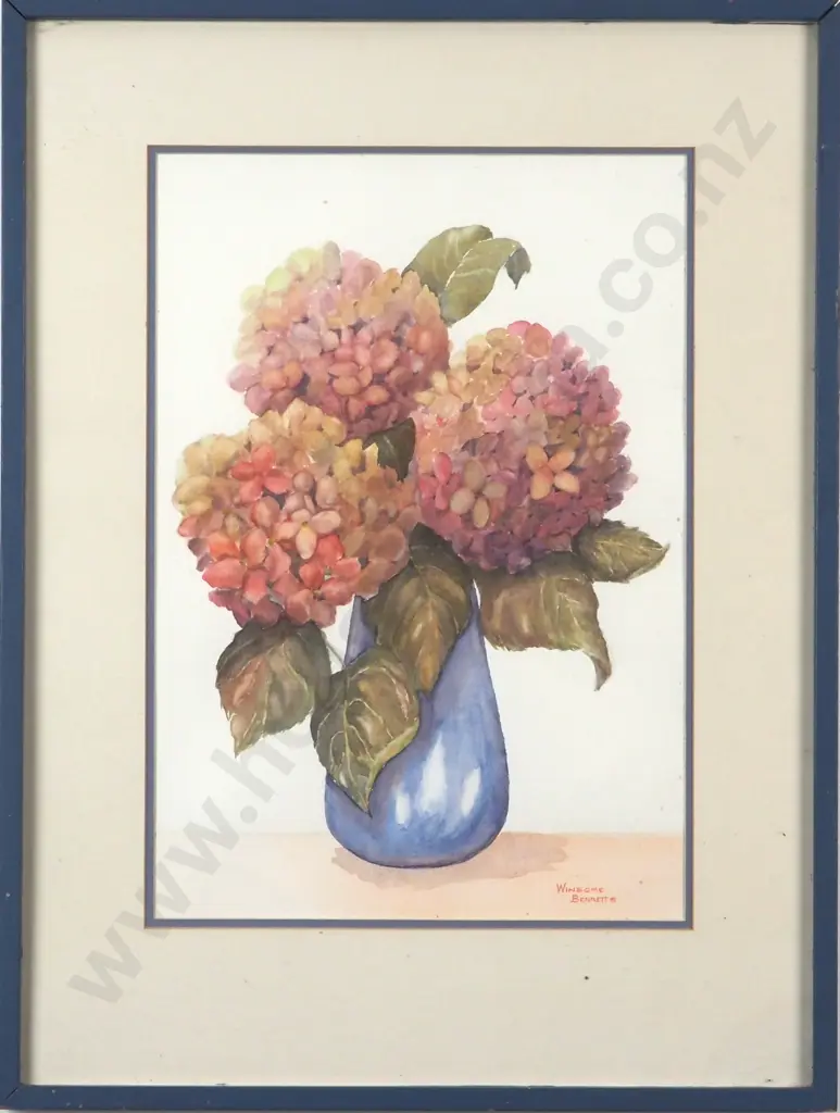Winsome Bennets. Hydrangeas. Watercolour. Image 1++