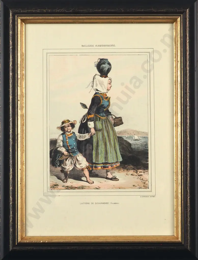 Four Framed Reproduction Lithographs from Galerie Armoricaine from Lalaisse  D. Devareaux Edit Col. Image 1++