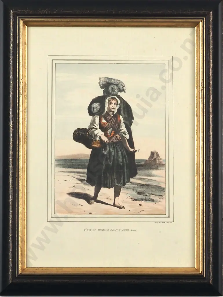 Four Framed Reproduction Lithographs from Galerie Armoricaine from Lalaisse  D. Devareaux Edit Col. Image 1++