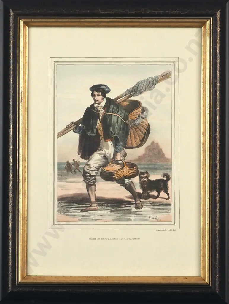 Four Framed Reproduction Lithographs from Galerie Armoricaine from Lalaisse  D. Devareaux Edit Col. Image 1++