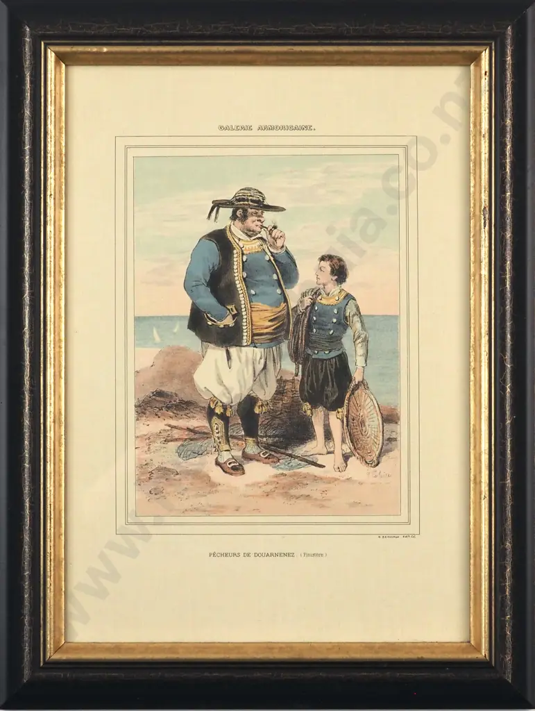 Four Framed Reproduction Lithographs from Galerie Armoricaine from Lalaisse  D. Devareaux Edit Col. Image 1++