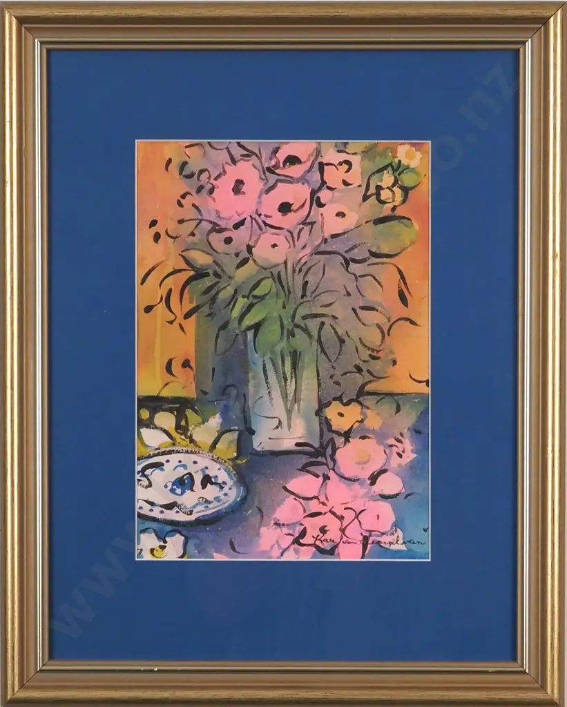 Kath von Tunzelman, Still LIfe - 'From the Garden to the Vase.' Watercolour. Image 1++