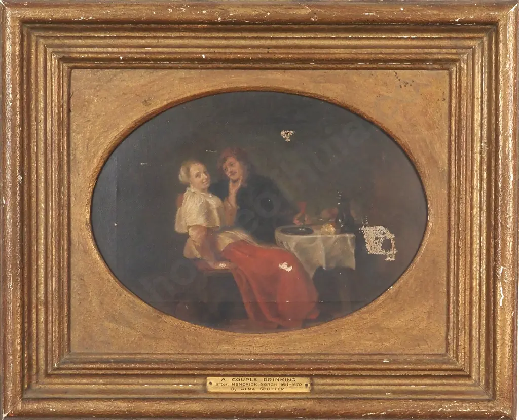 Alma Soutier. A Couple Drinking. Image 1++